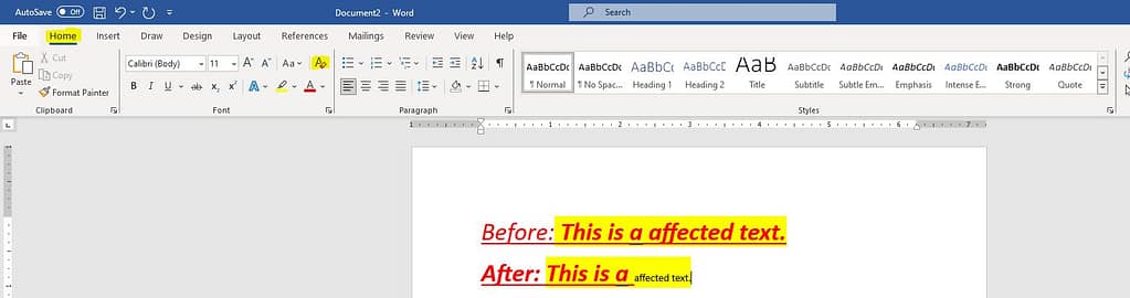How to Clear Formatting in Word