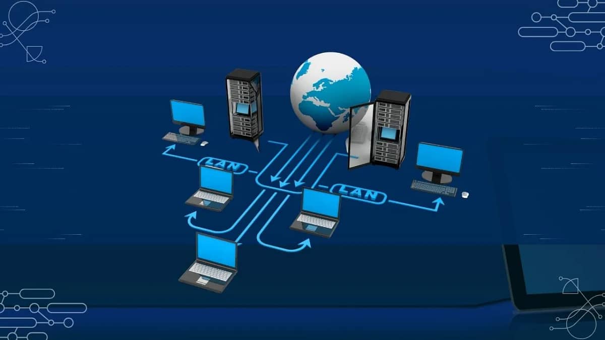 What is Computer Networking - The diagram showing computer networks and components.