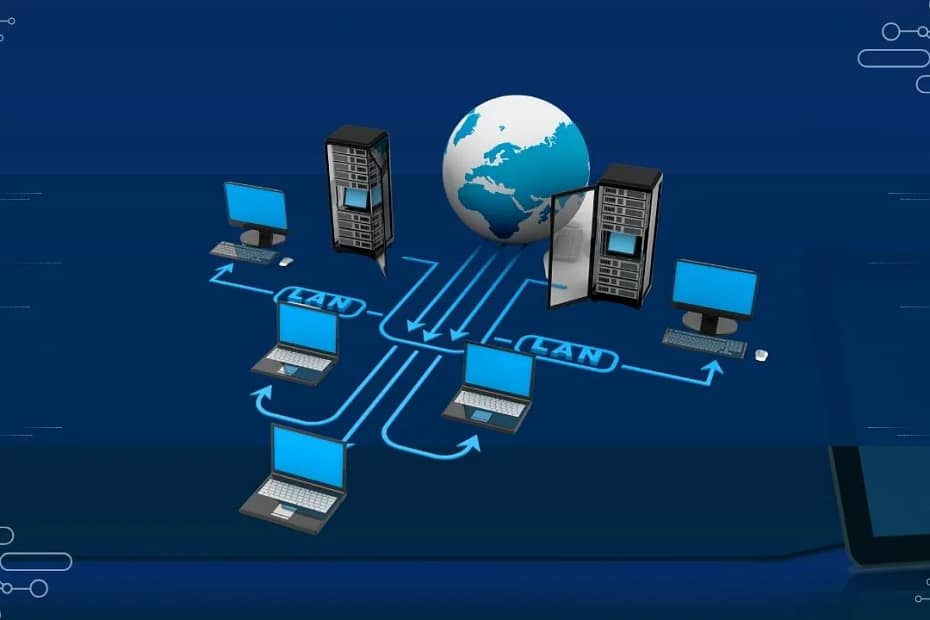 What is Computer Networking - The diagram showing computer networks and components.